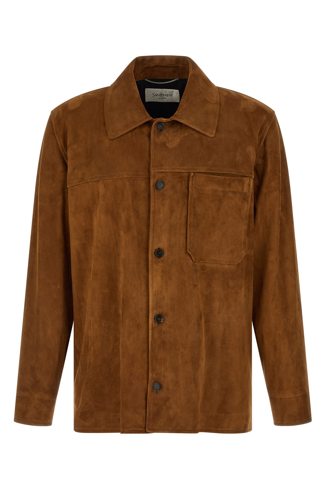 SAINT LAURENT 52 suede overshirt