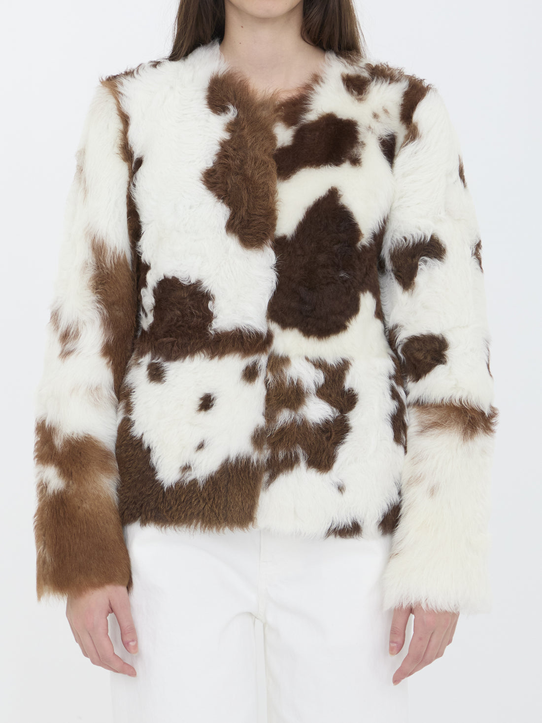 ZIMMERMANN S the hypnotic spot shearling jacket 