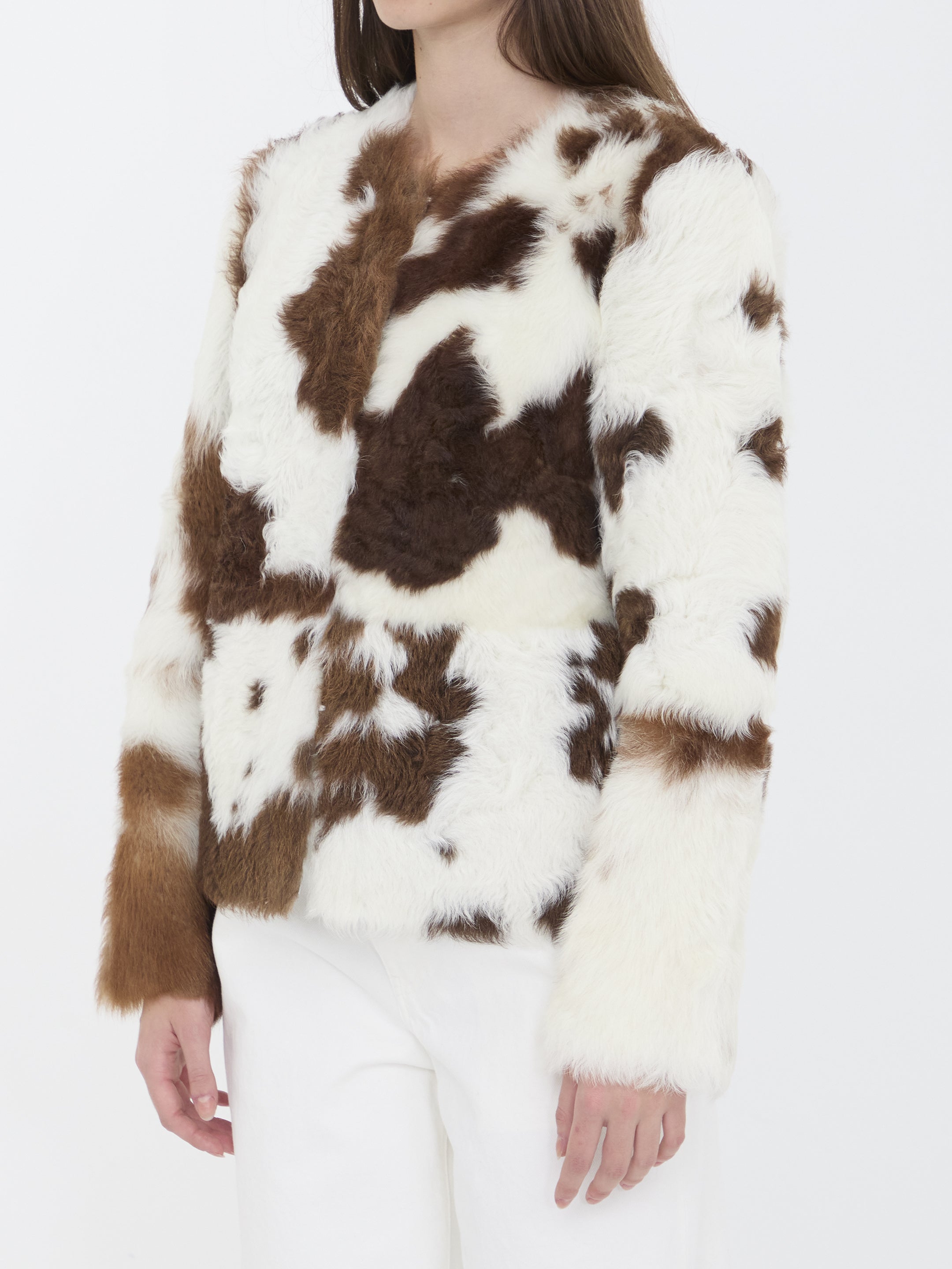 ZIMMERMANN S the hypnotic spot shearling jacket 