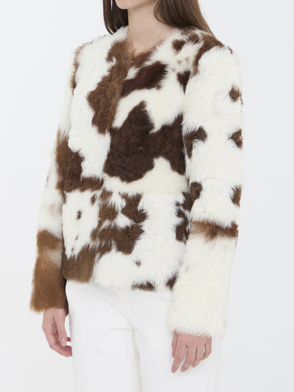 ZIMMERMANN S the hypnotic spot shearling jacket 
