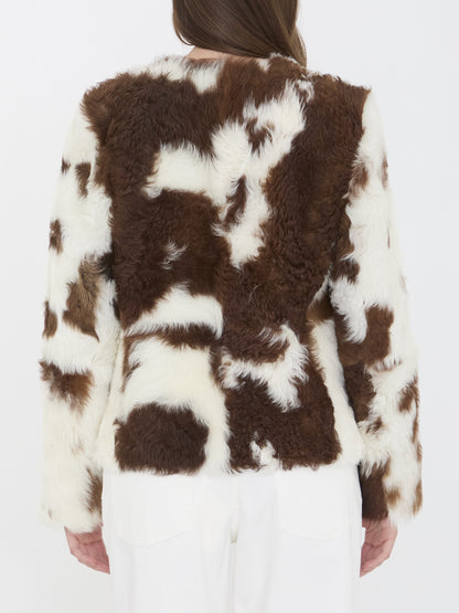 ZIMMERMANN S the hypnotic spot shearling jacket 