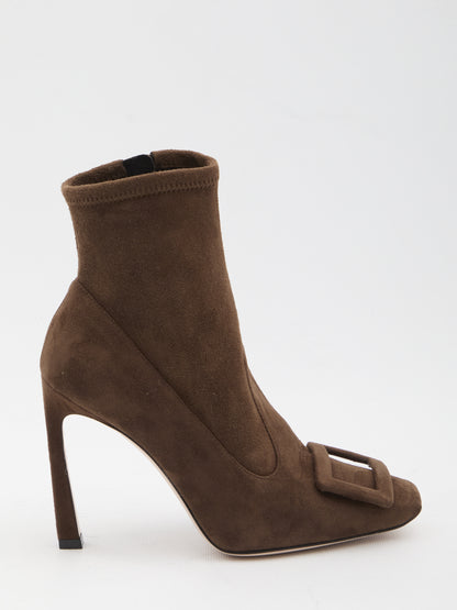 ROGER VIVIER 36½ trompette ankle boots in suede
