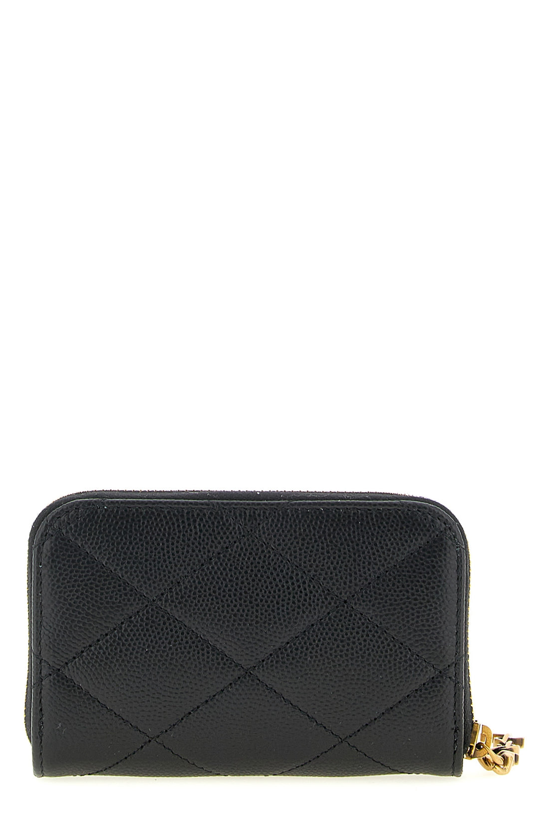 SAINT LAURENT OS grain de poudre embossed leather coin purse