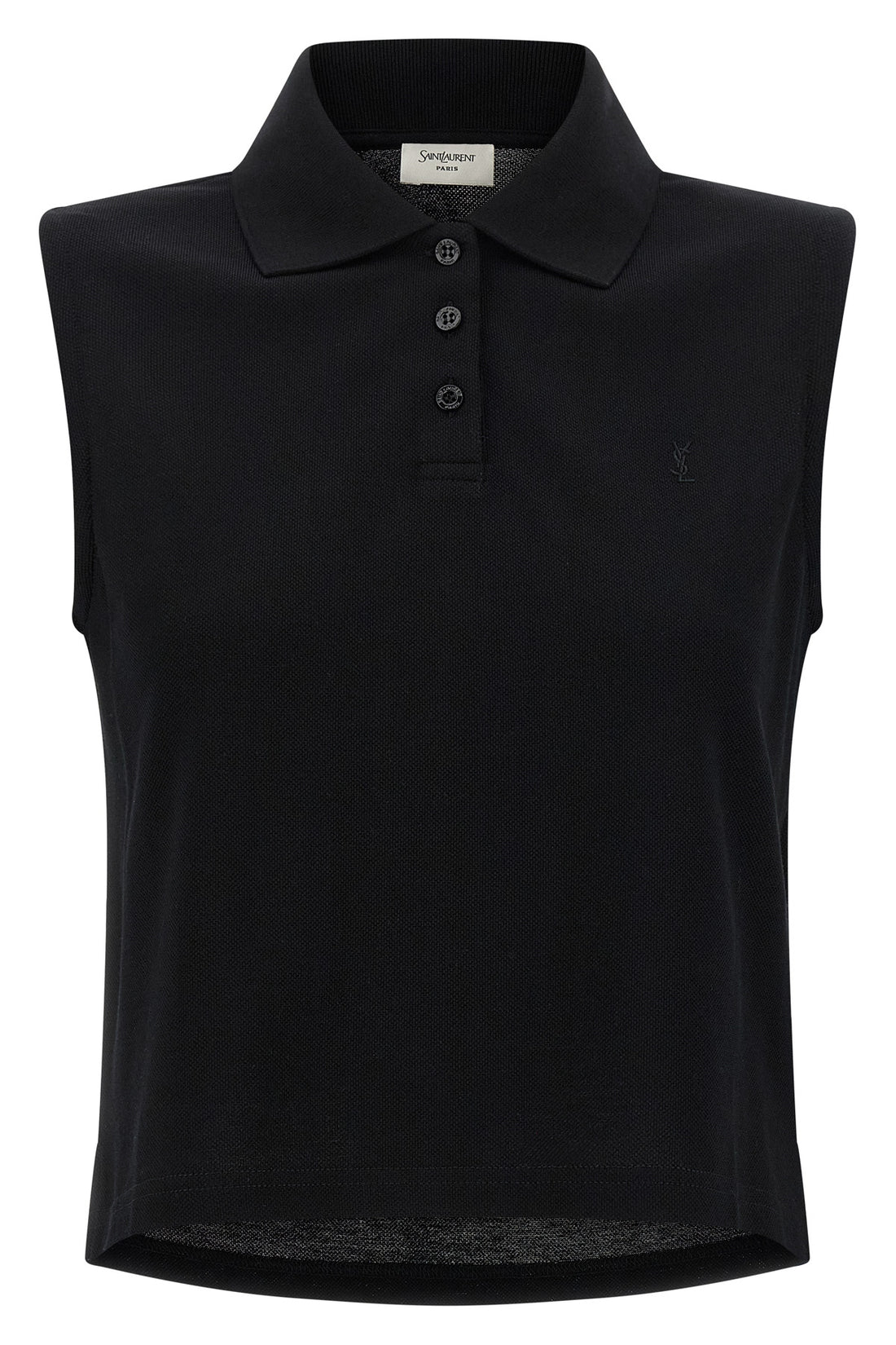 SAINT LAURENT M polo shirt in piqué cotton