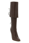 antiqued nappa leather boots