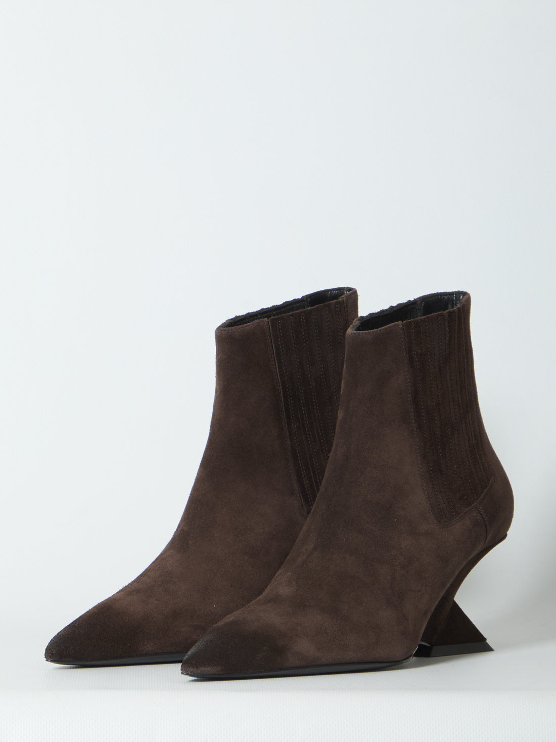 THE ATTICO 36 cheope dark brown ankle boots 