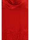 draped lace dress