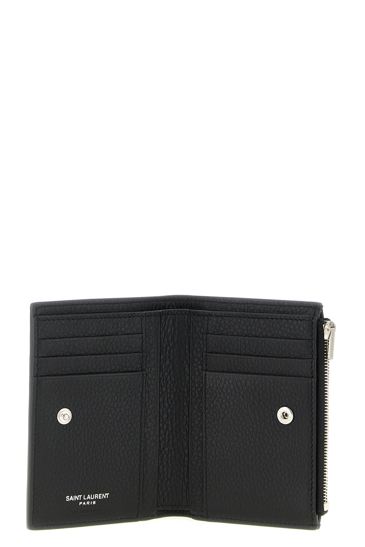 bi-fold hammered leather wallet