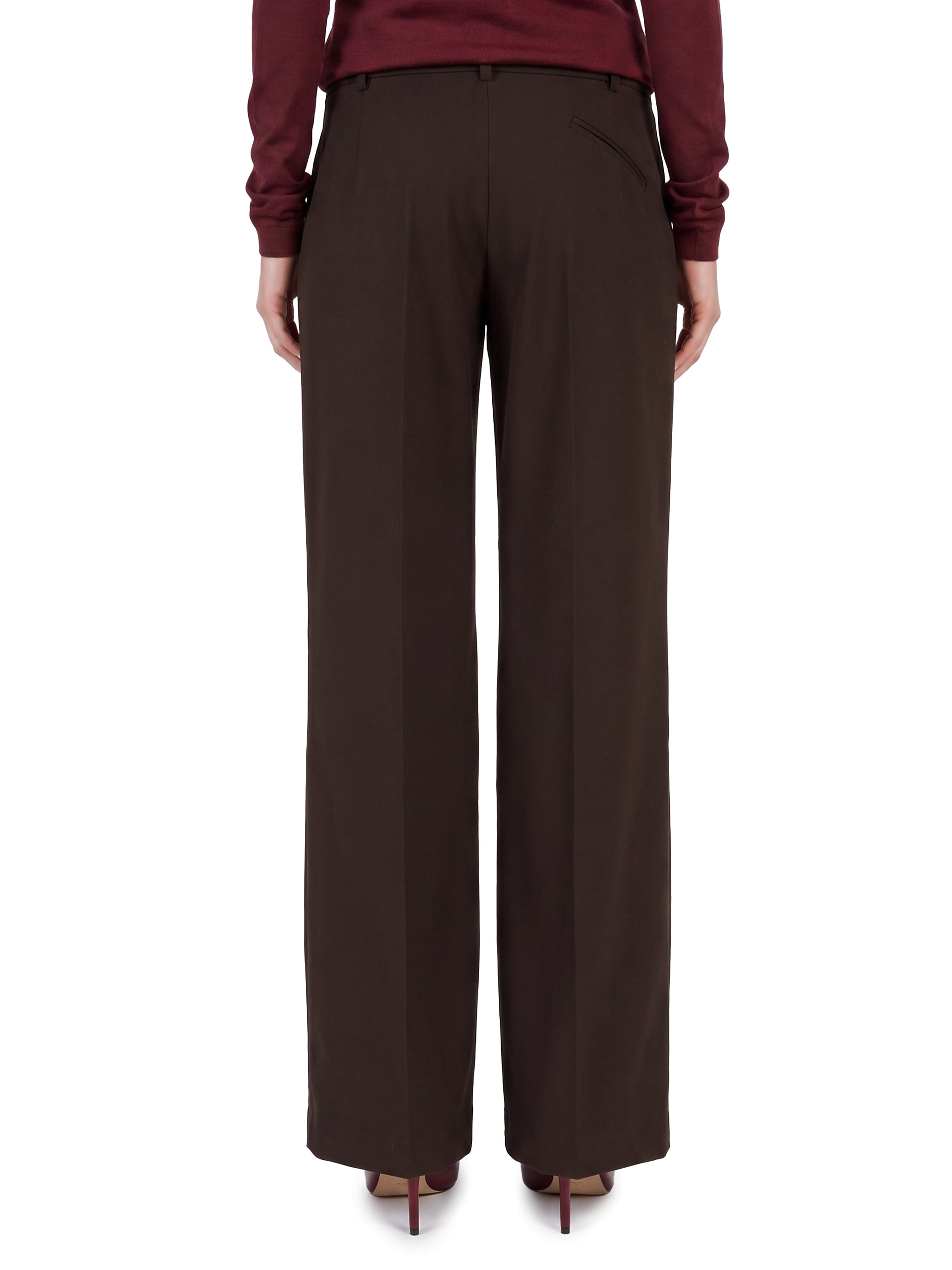 wide-leg frescolana trousers