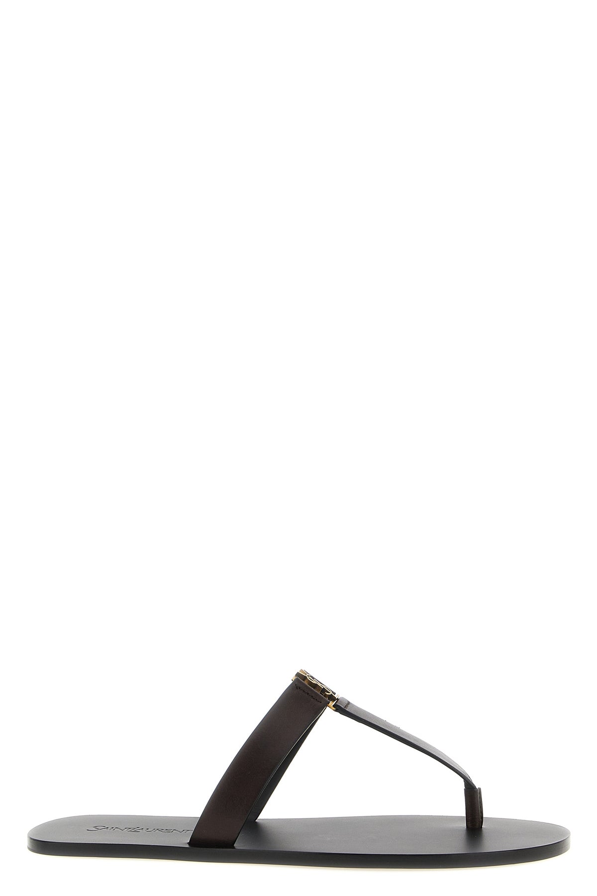 babylone leather flat sandals