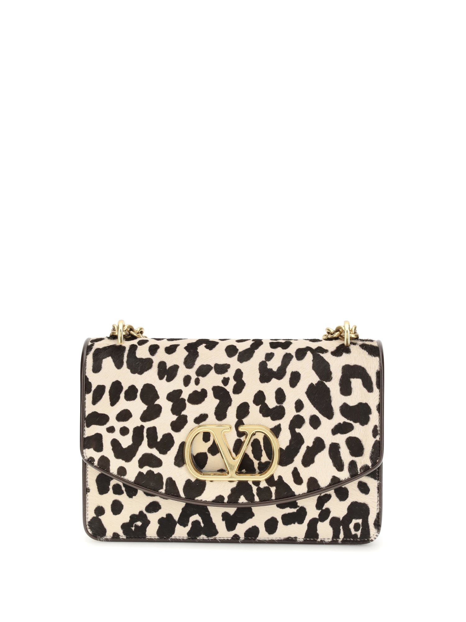 VALENTINO GARAVANI OS animalier pony effect shoulder bag