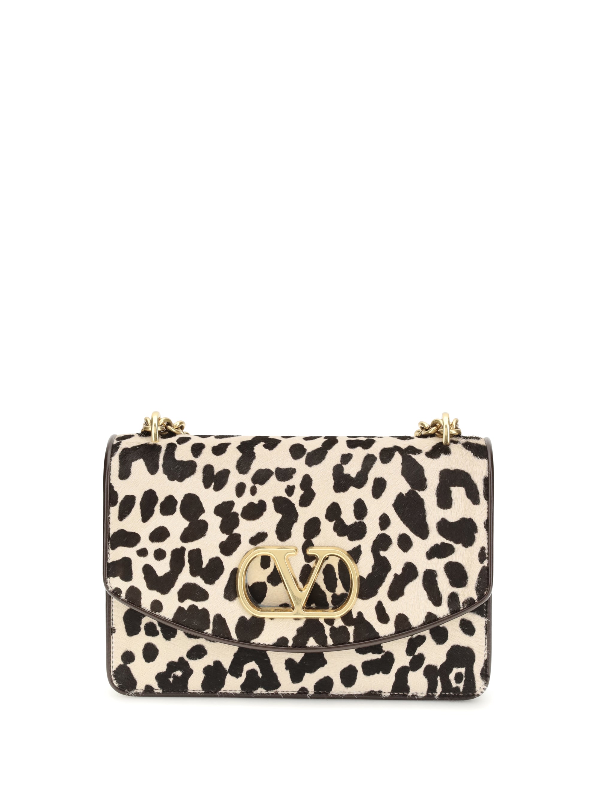 VALENTINO GARAVANI OS animalier pony effect shoulder bag