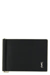 hammered leather card holder