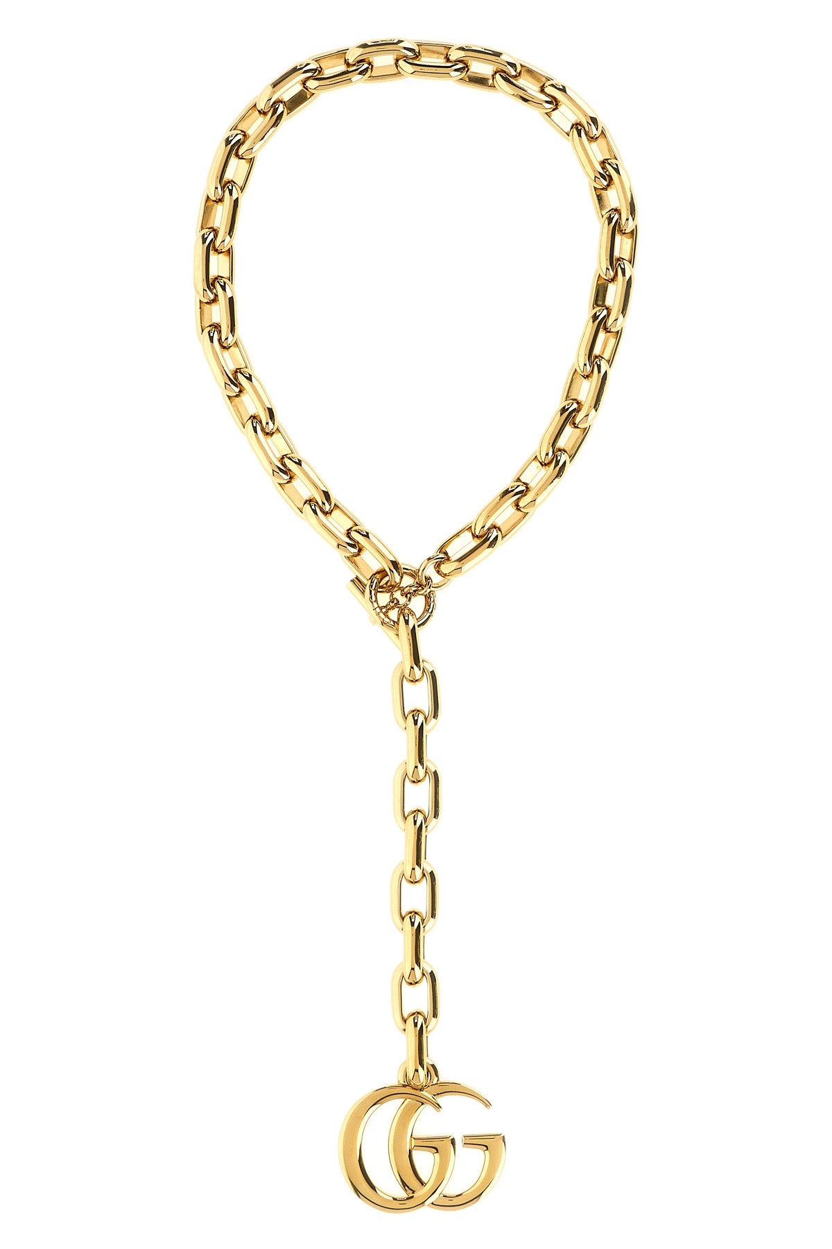gold metal chain necklace