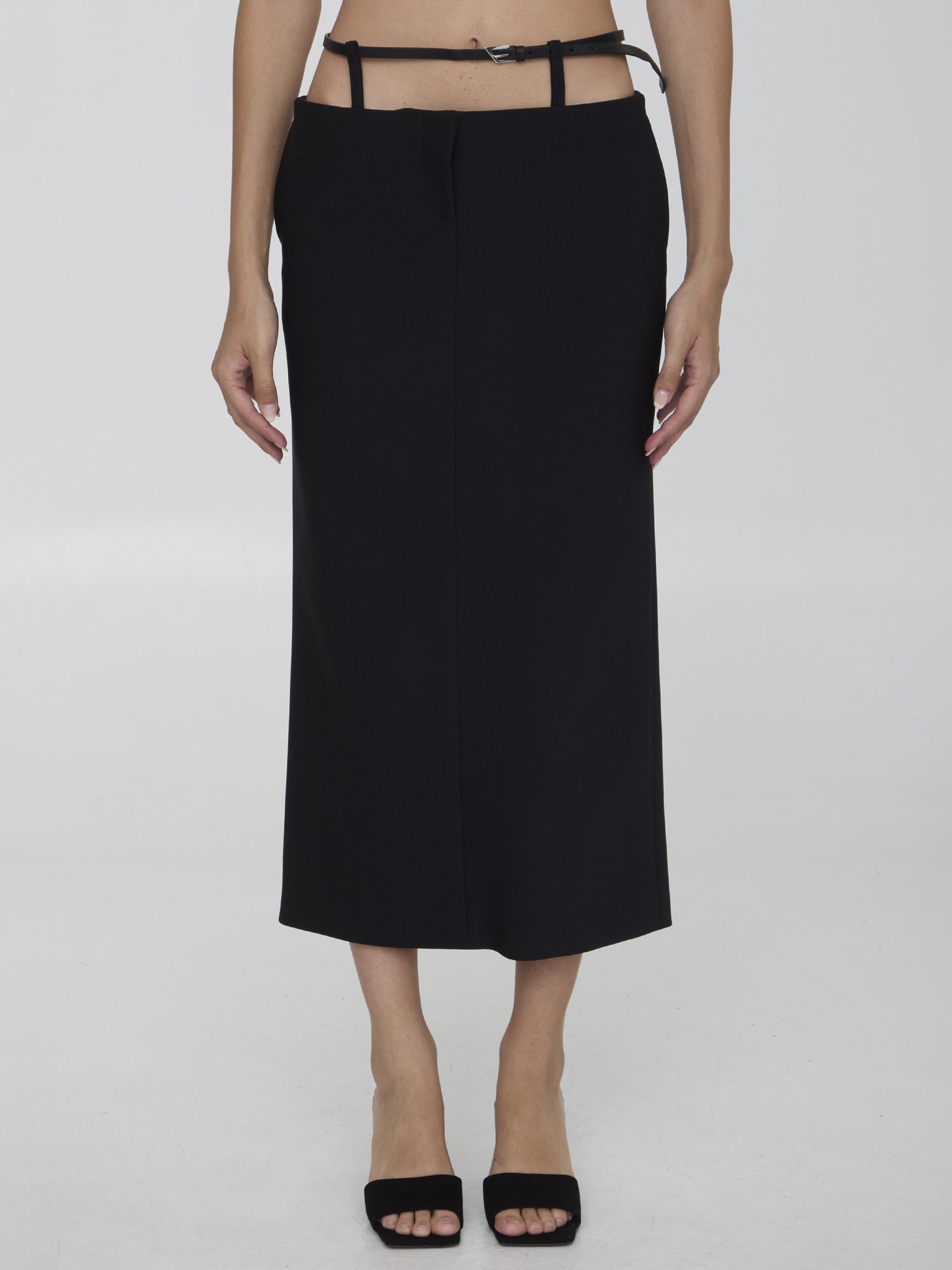 THE ATTICO 40 midi skirt