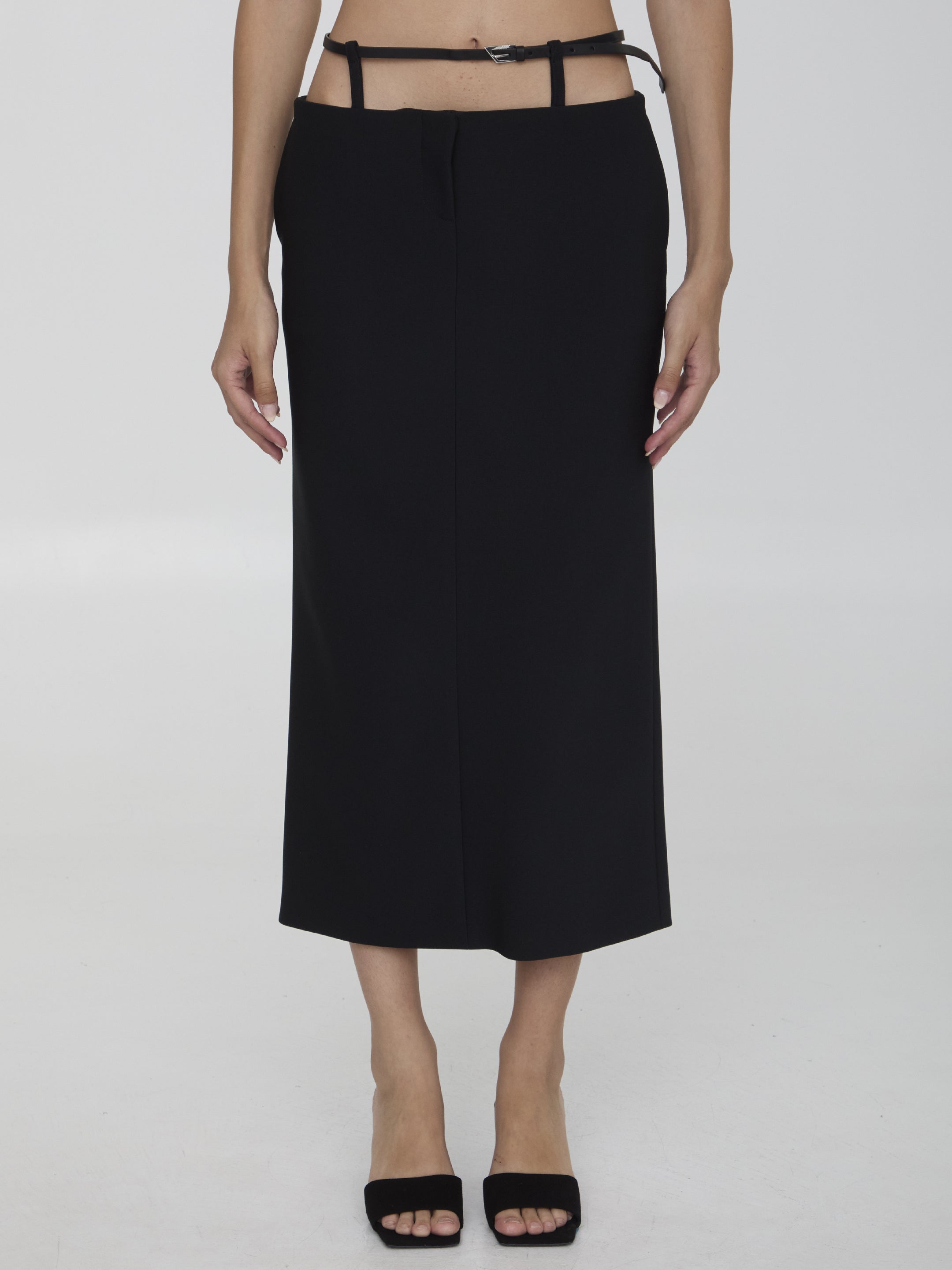 THE ATTICO 40 midi skirt
