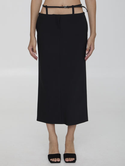 THE ATTICO 40 midi skirt