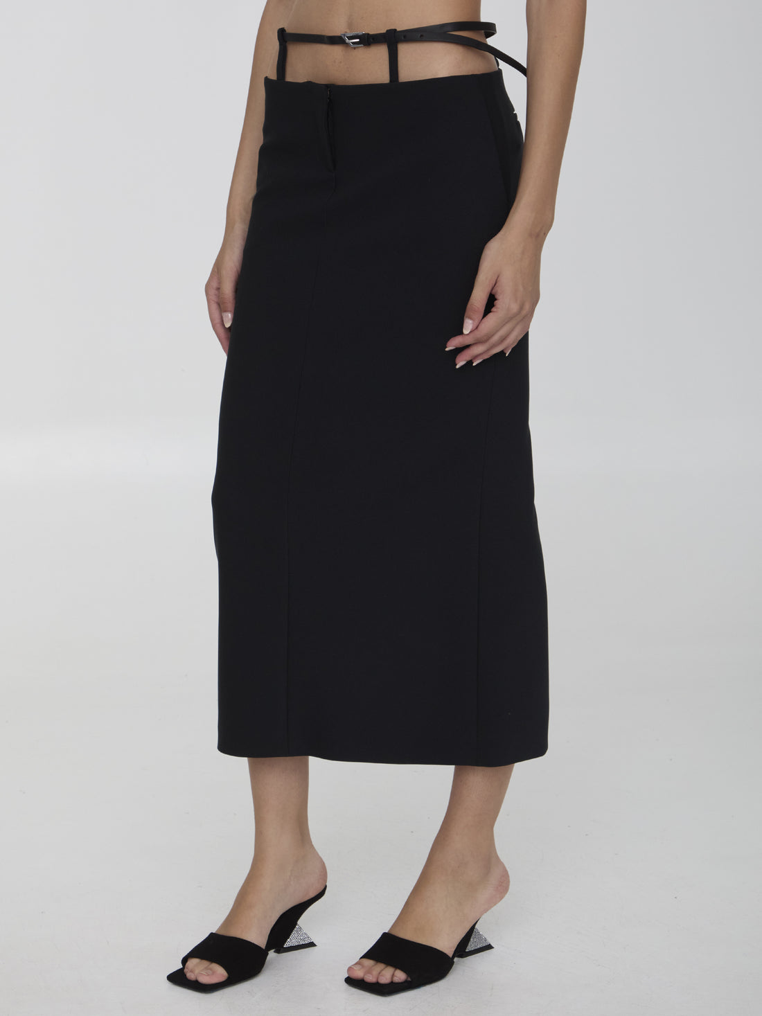 THE ATTICO 40 midi skirt