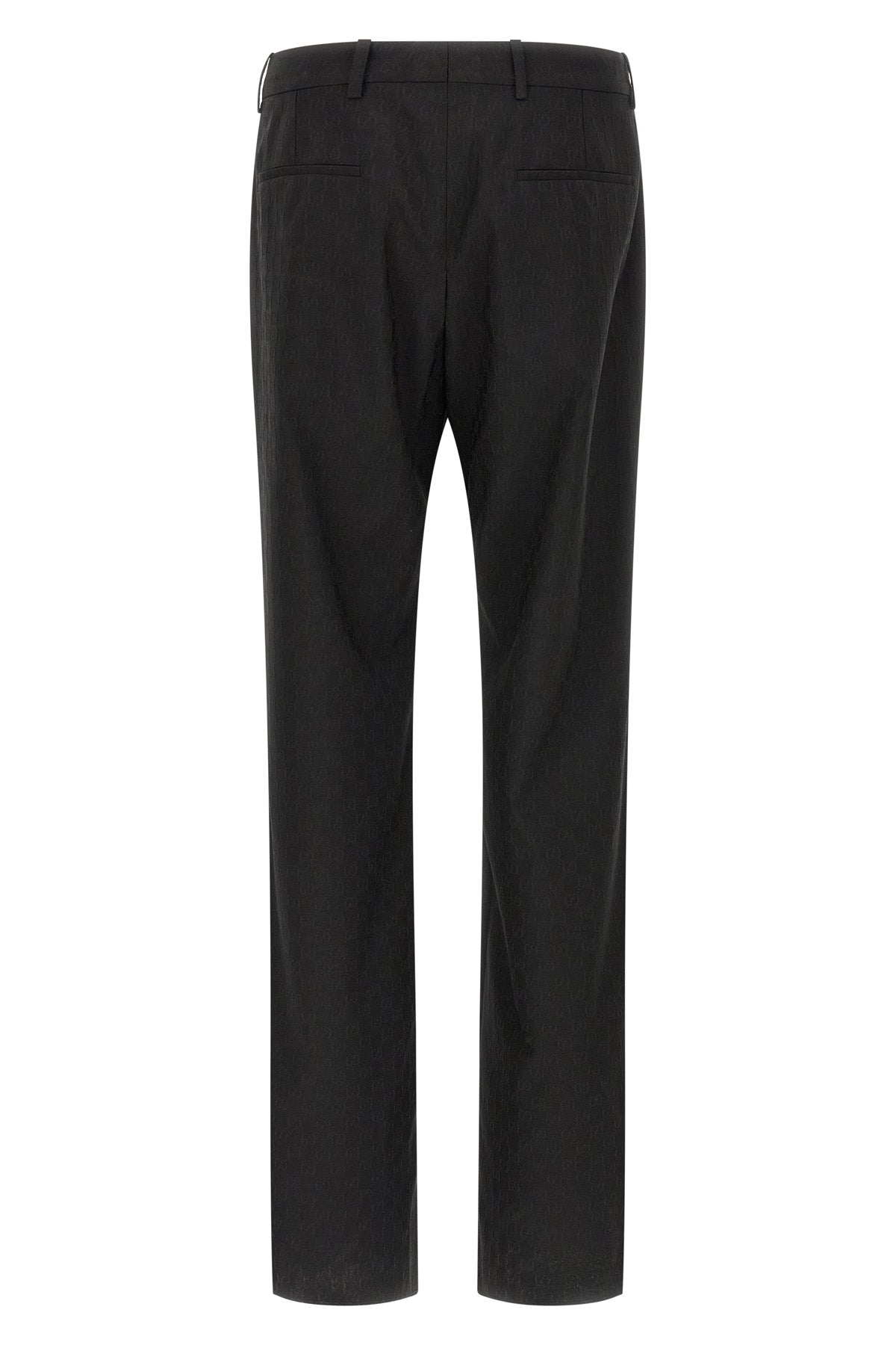 classic formal pants in all-over gg wool blend fabric