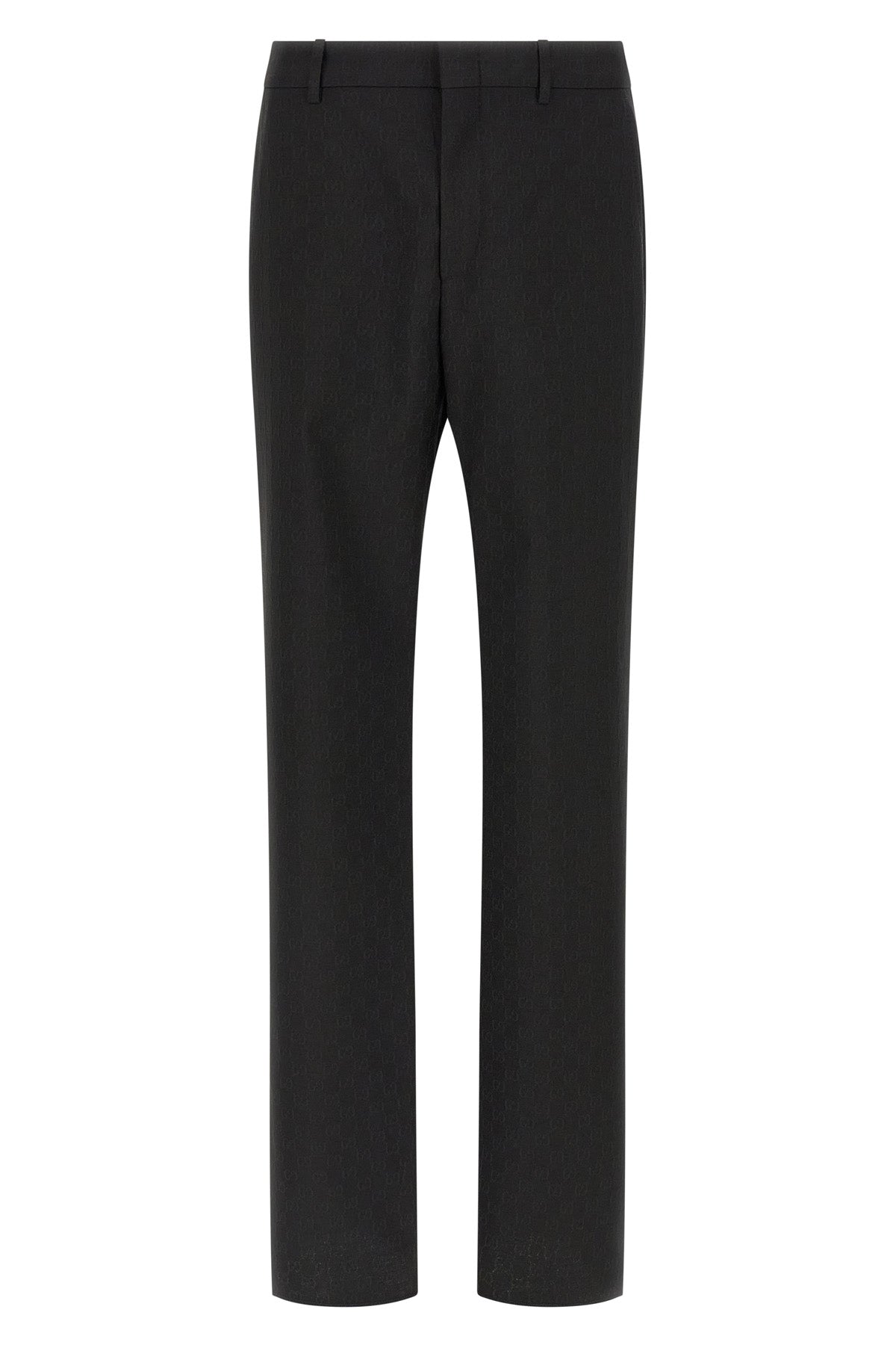 classic formal pants in all-over gg wool blend fabric