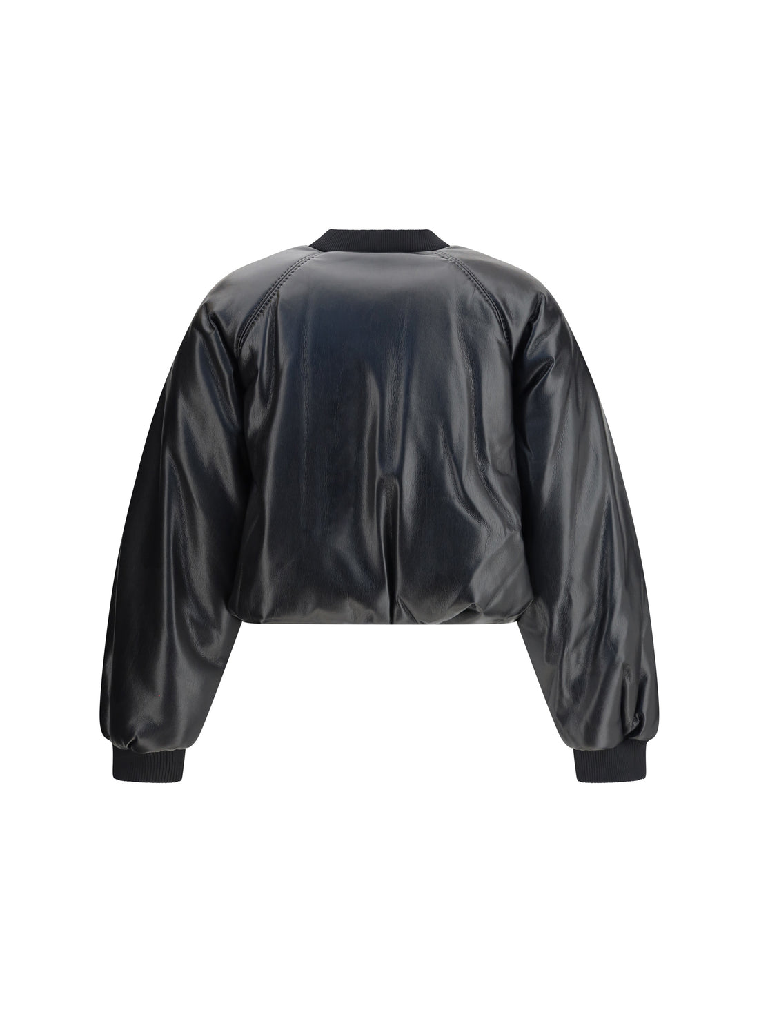 PINKO M  cropped bomber with a leather-effect