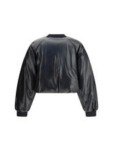 PINKO M  cropped bomber with a leather-effect