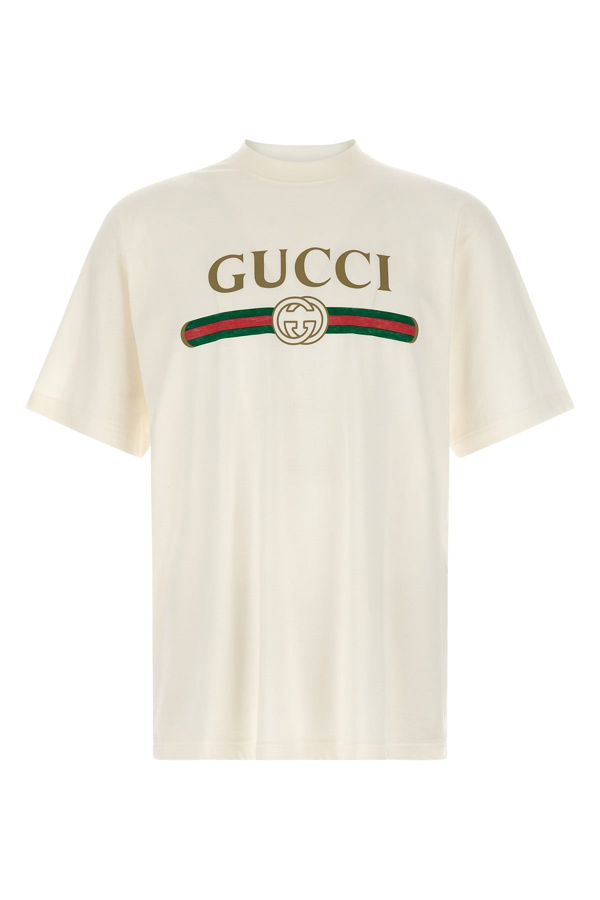 guccis cotton and silk jersey t-shirt features an essential construction enrich