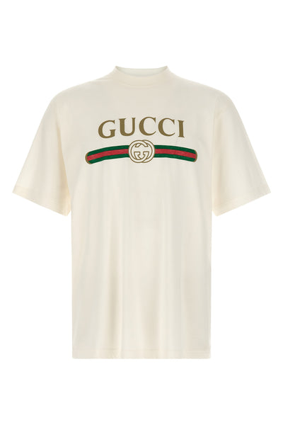 guccis cotton and silk jersey t-shirt features an essential construction enrich