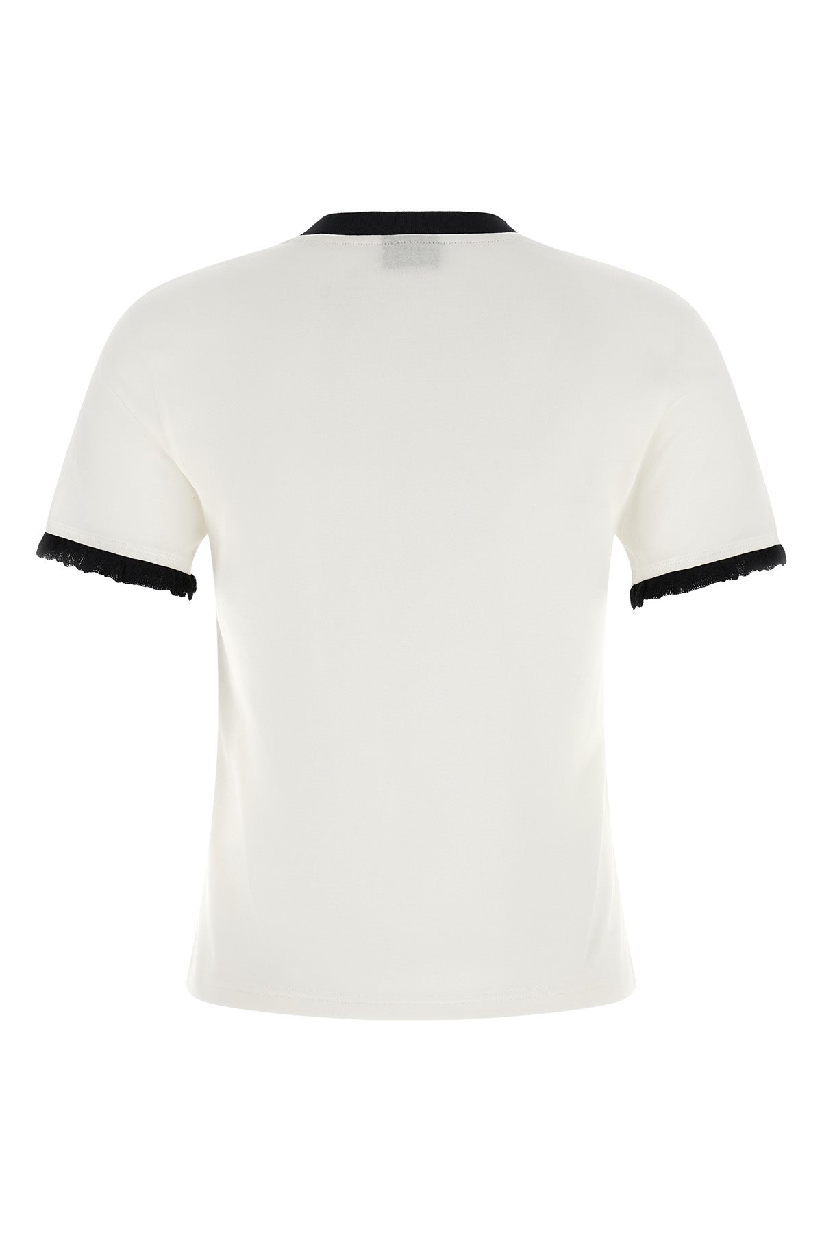 the gucci t-shirt defines a sartorial approach to casual wear through a pure whi