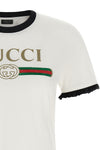 the gucci t-shirt defines a sartorial approach to casual wear through a pure whi