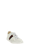 stretch stretch leather sneakers