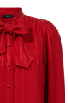 the gucci shirt is distinguished by a fluid sartorial construction