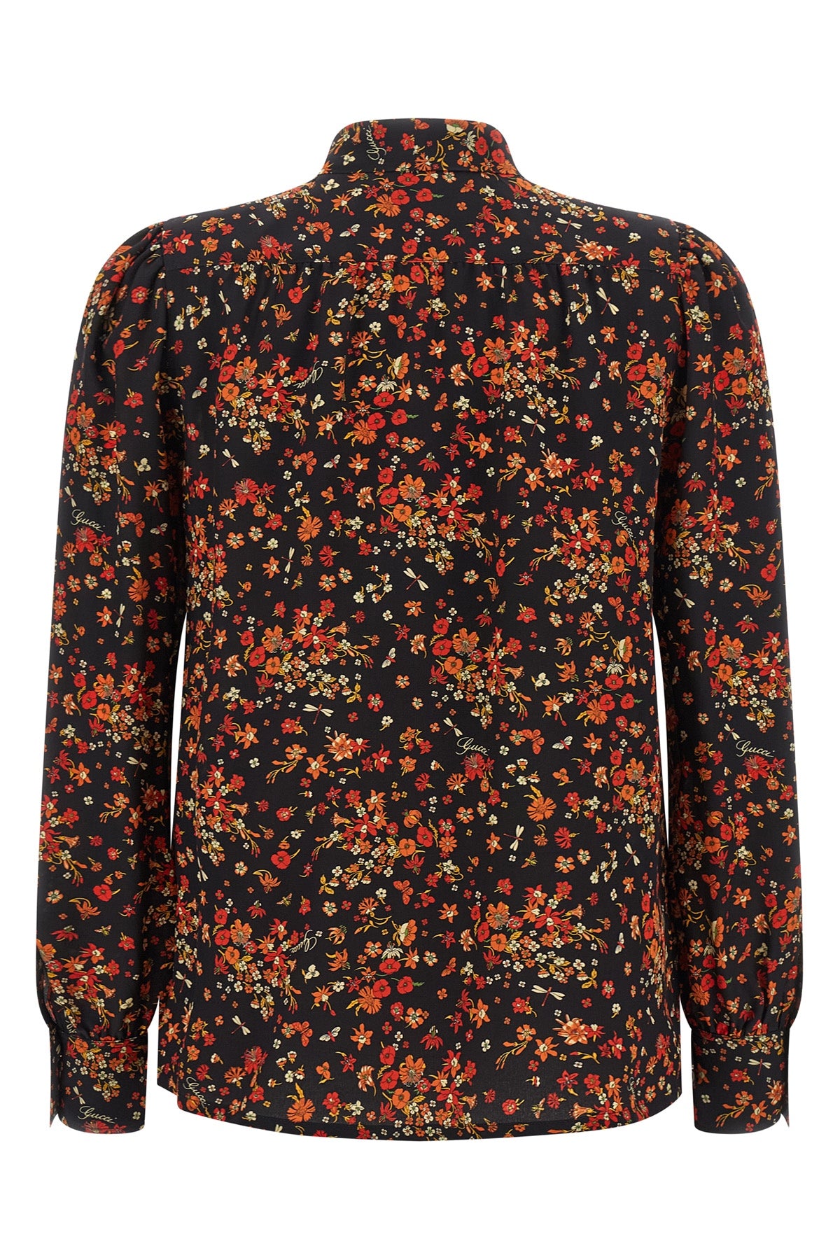 guccis pure silk shirt embodies timeless elegance through a fluid and refined s
