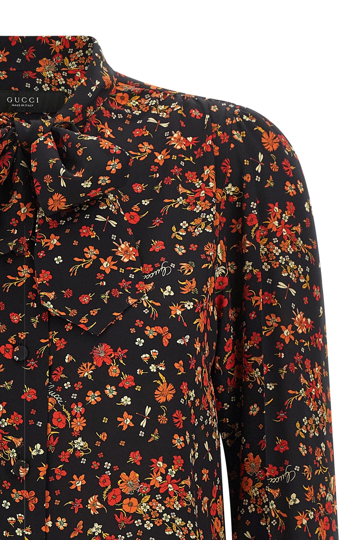 guccis pure silk shirt embodies timeless elegance through a fluid and refined s
