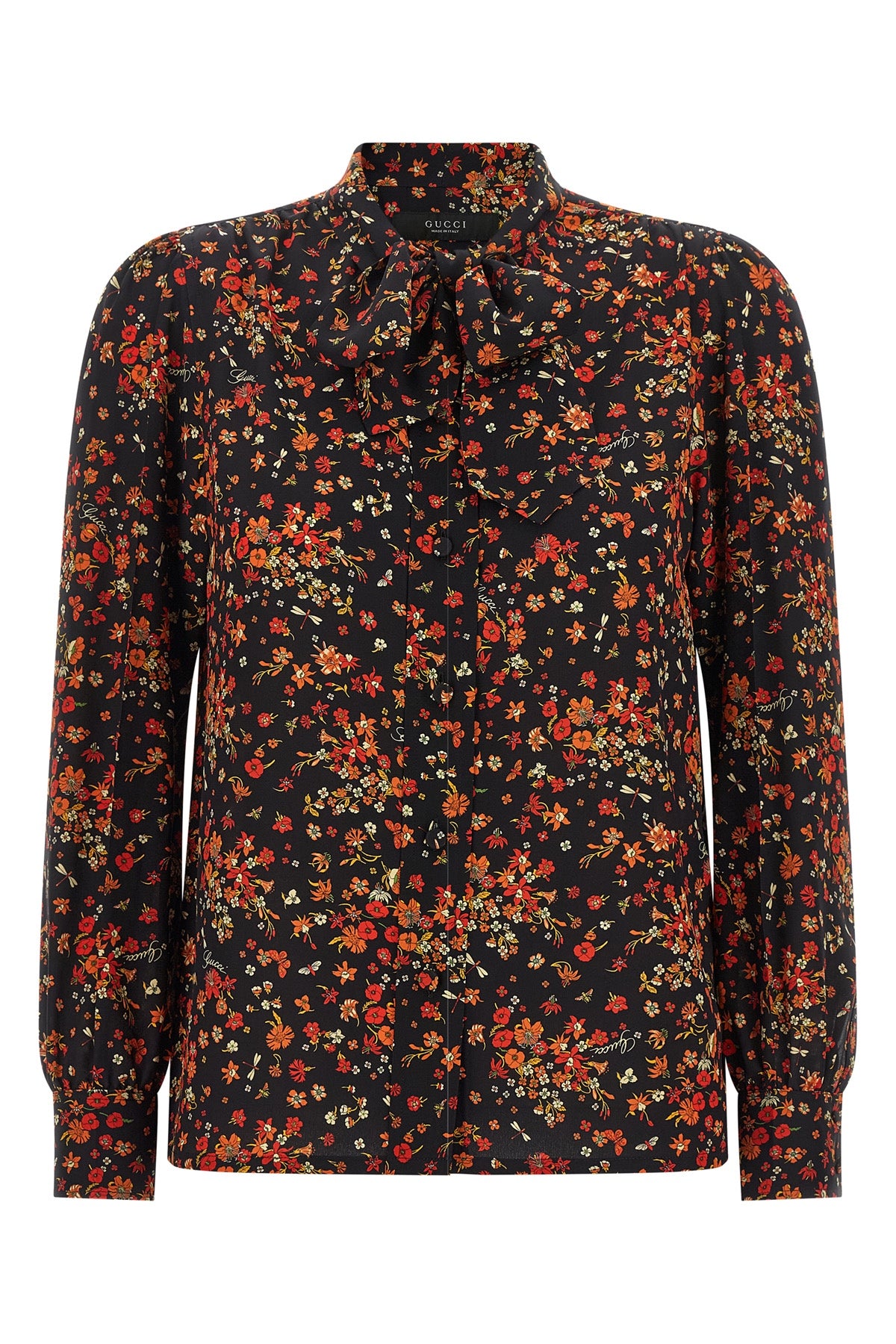guccis pure silk shirt embodies timeless elegance through a fluid and refined s