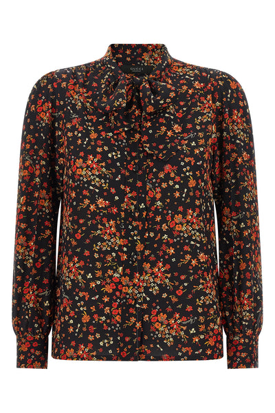 guccis pure silk shirt embodies timeless elegance through a fluid and refined s