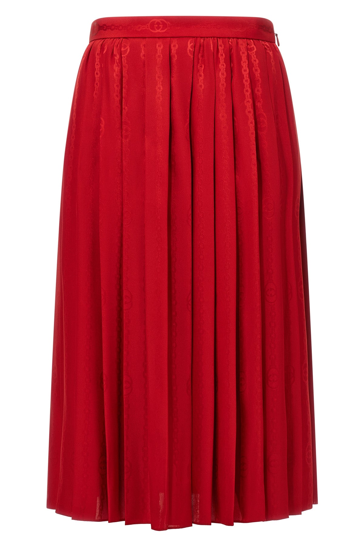guccis midi skirt defines contemporary elegance through meticulous sartorial co