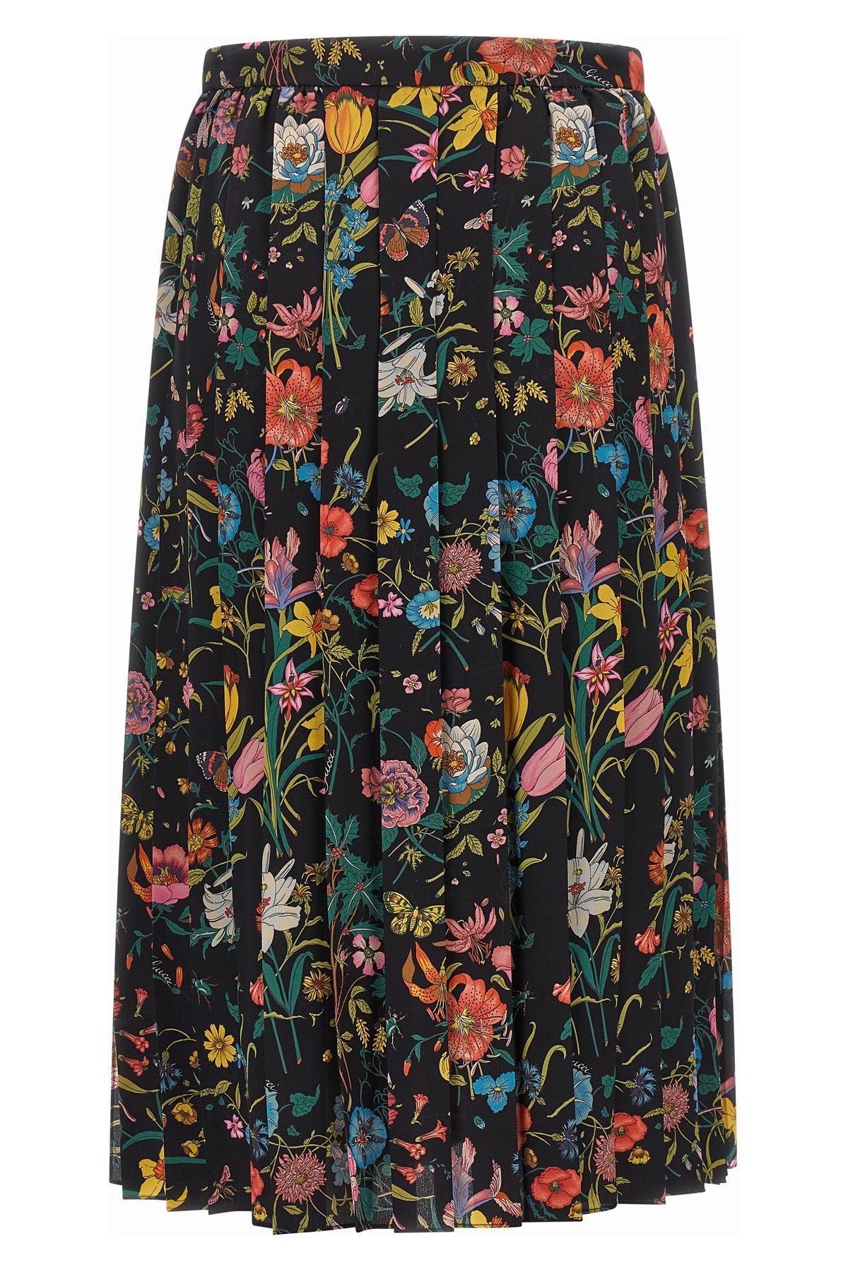 gucci midi skirt is made of pure silk
