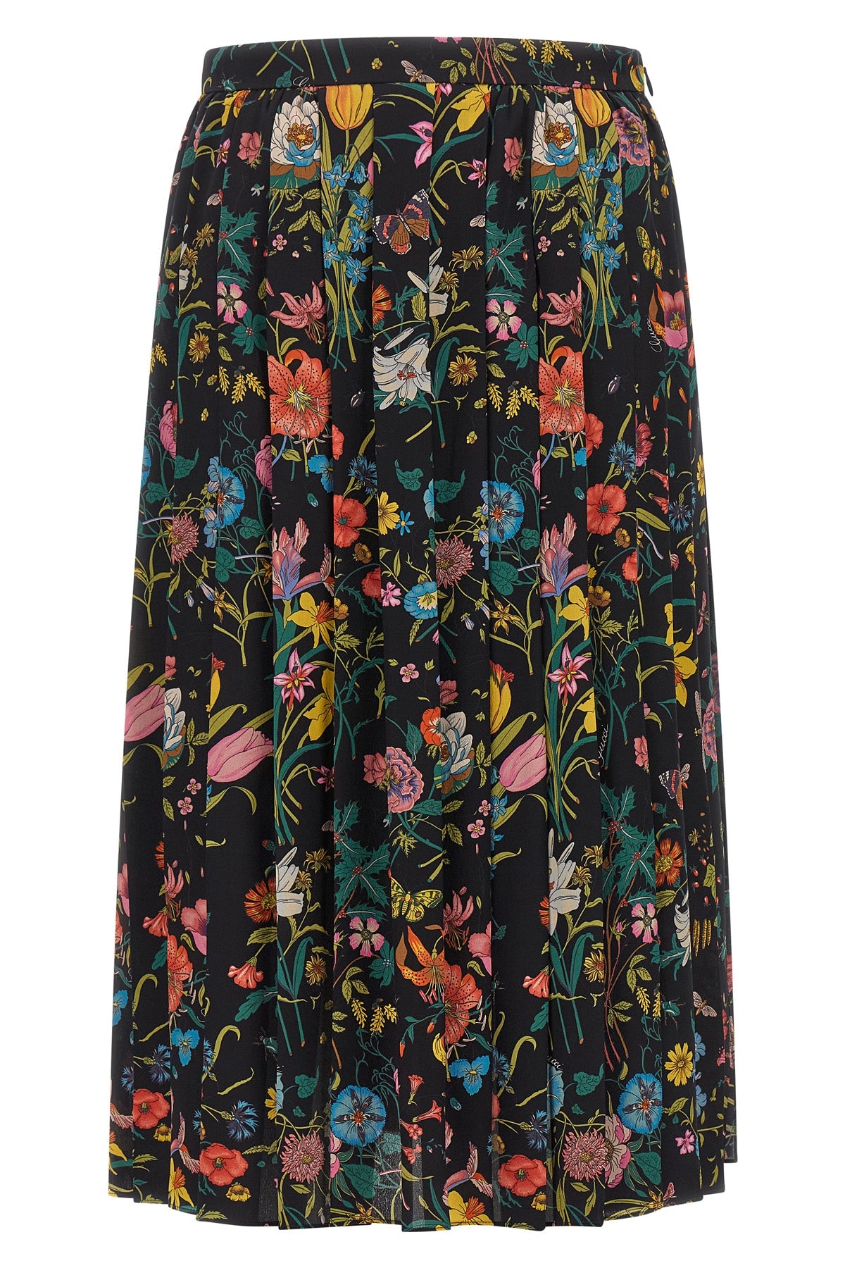 gucci midi skirt is made of pure silk