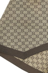all-over gg print silk twill scarf