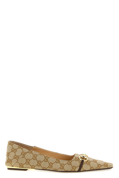 vittoria gg fabric ballet flats