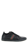 stretch stretch leather sneakers