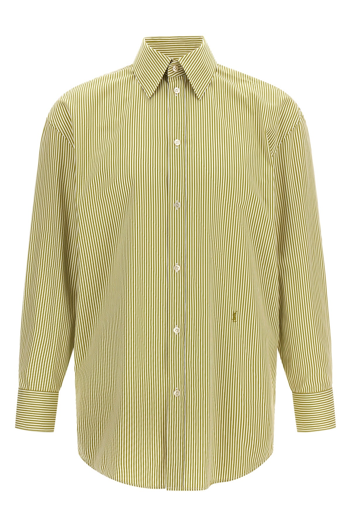 striped cotton poplin shirt