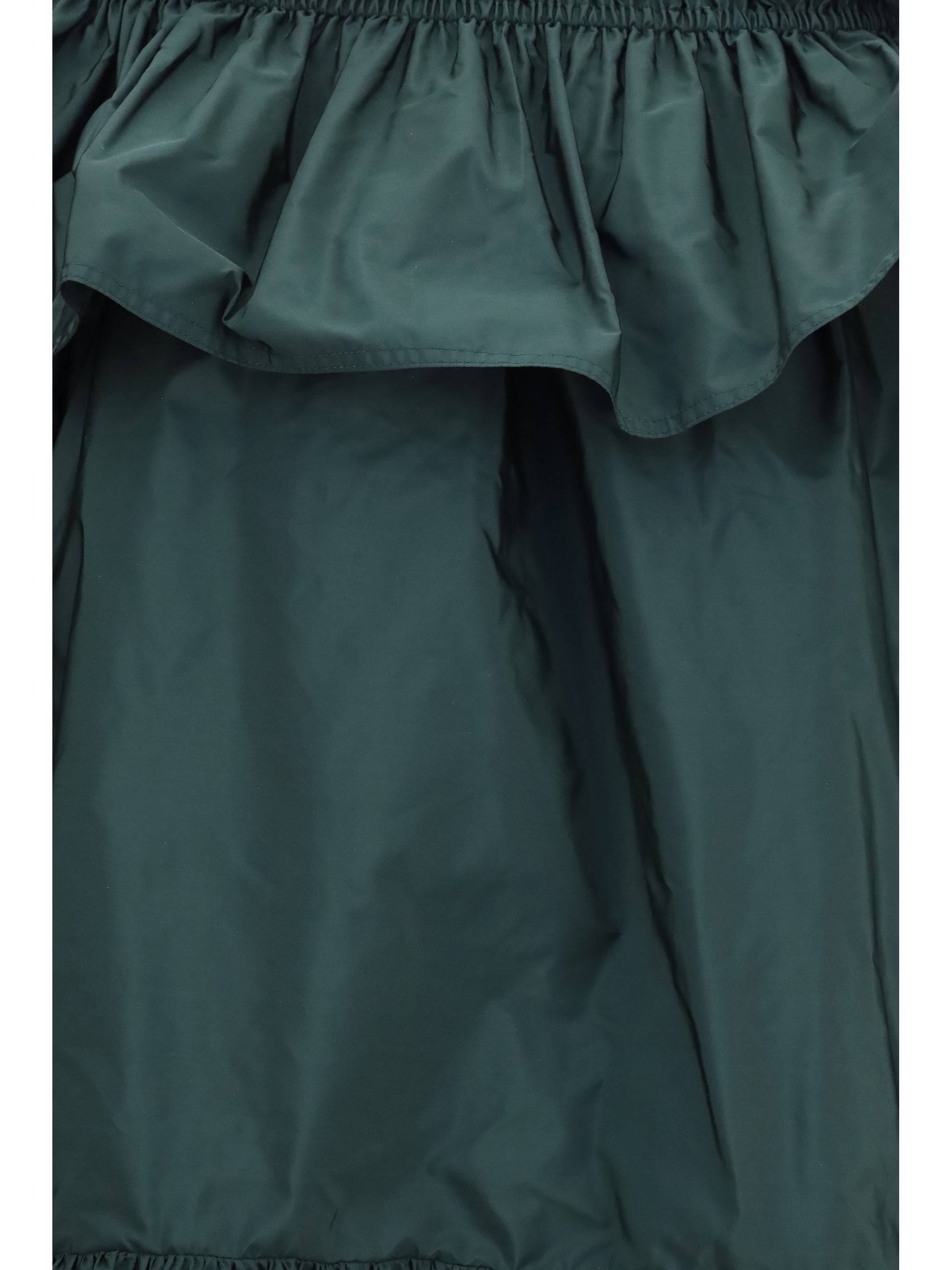 ruffled nylon poplin dress
