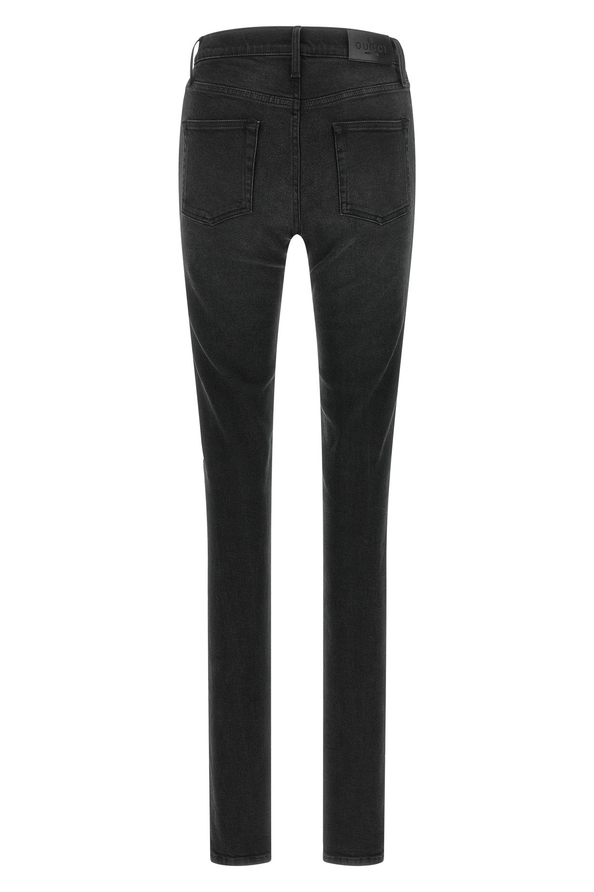 gucci jeans redefine the everyday silhouette through precise sartorial construct