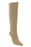 bombshell boots in light and structured gg fabric