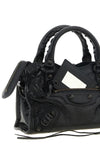 the balenciaga le city mini handbag is made of fine arena lambskin