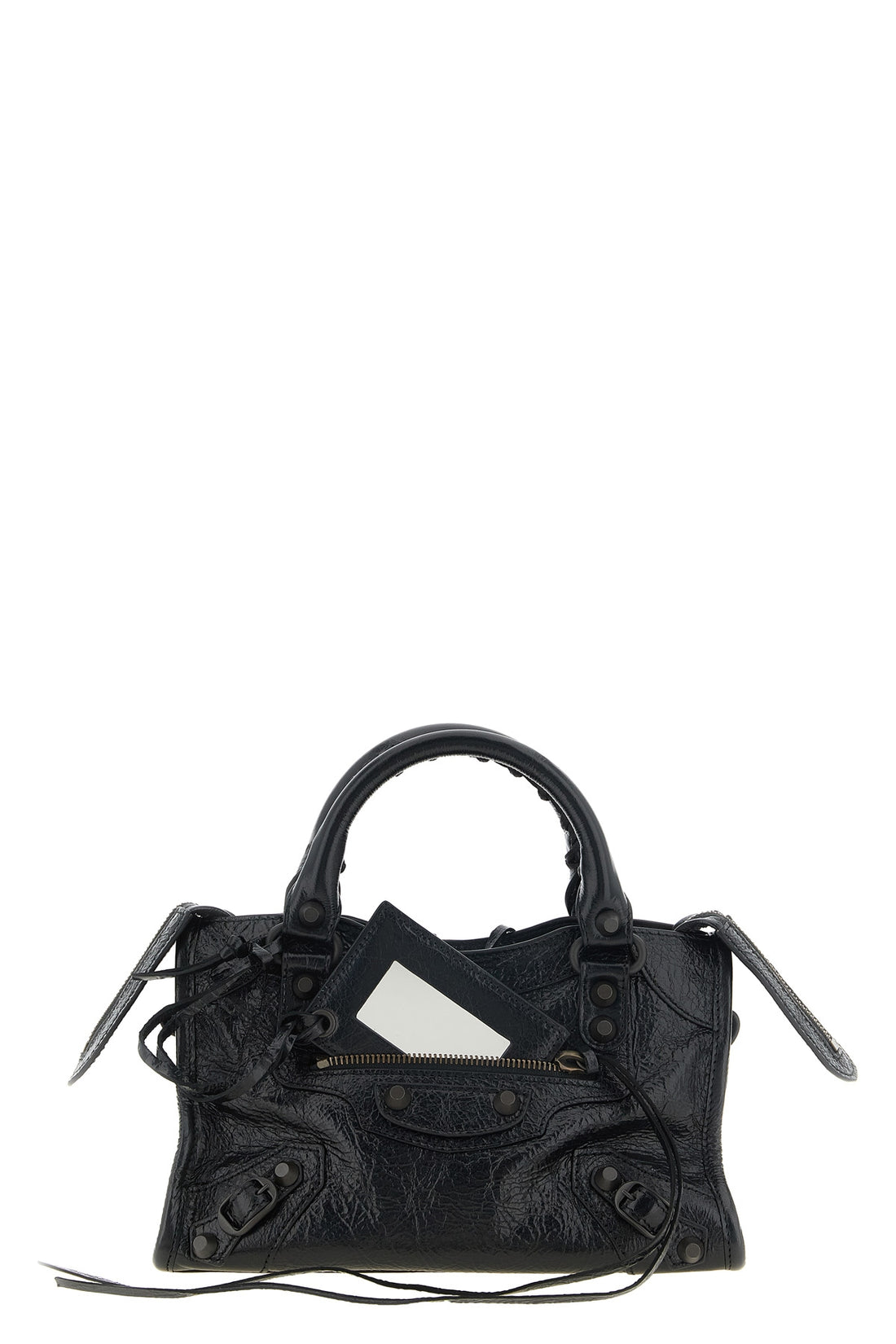 BALENCIAGA OS the balenciaga le city mini handbag is made of fine arena lambskin