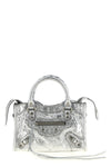 the balenciaga le city nano handbag is made of fine lambskin