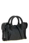 the balenciaga le city nano bag handbag is made of fine arena lambskin